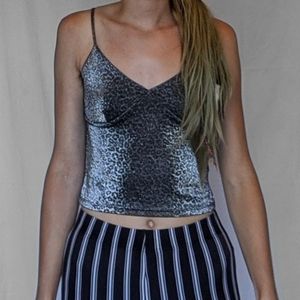 Wild Fable Shimmery Cheetah Tank 🌈